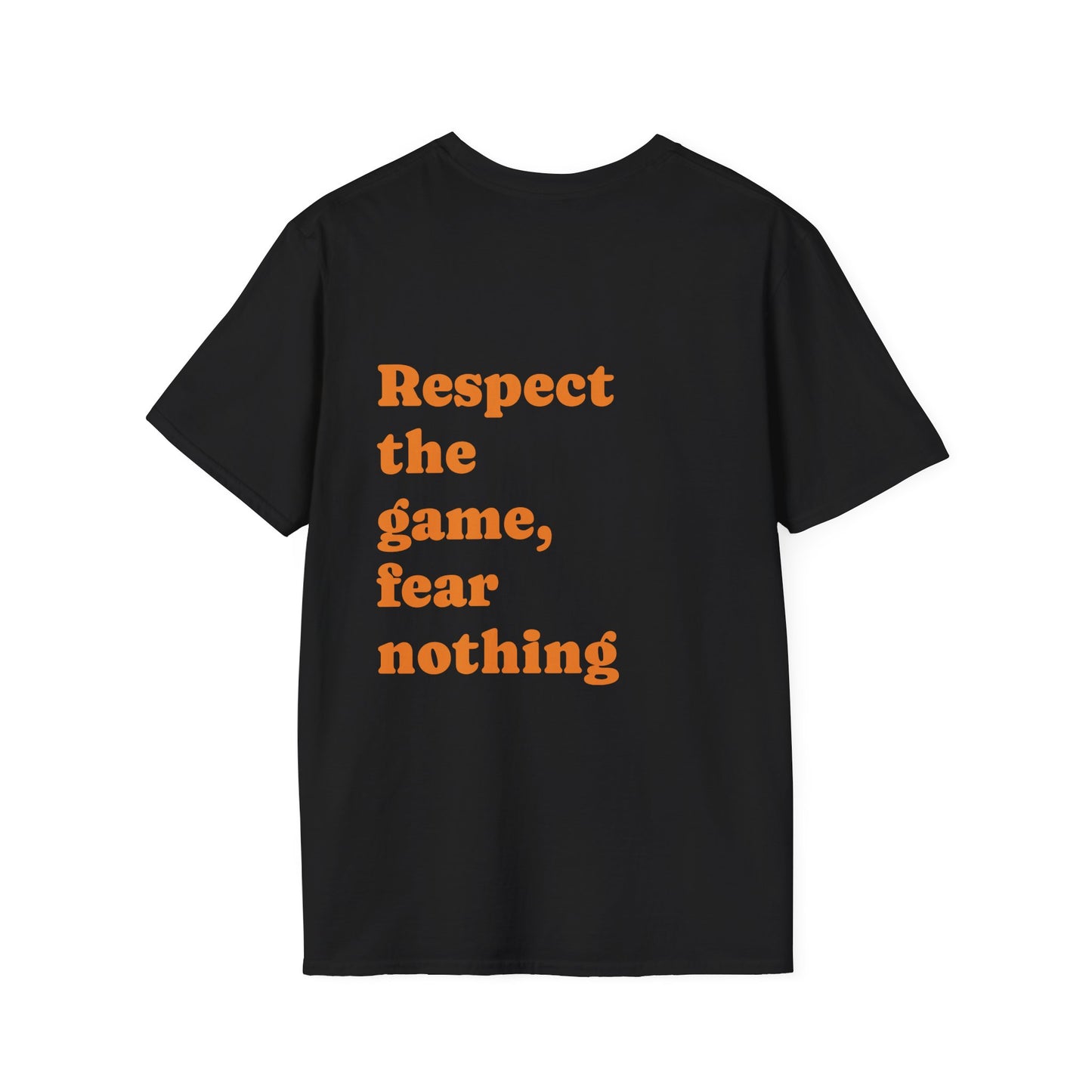T shirt unisex Noir et orange