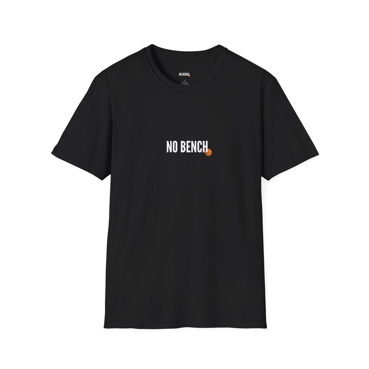 T shirt unisex Noir et orange