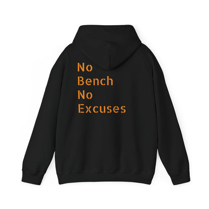 Hoodie Unisex noir et orange